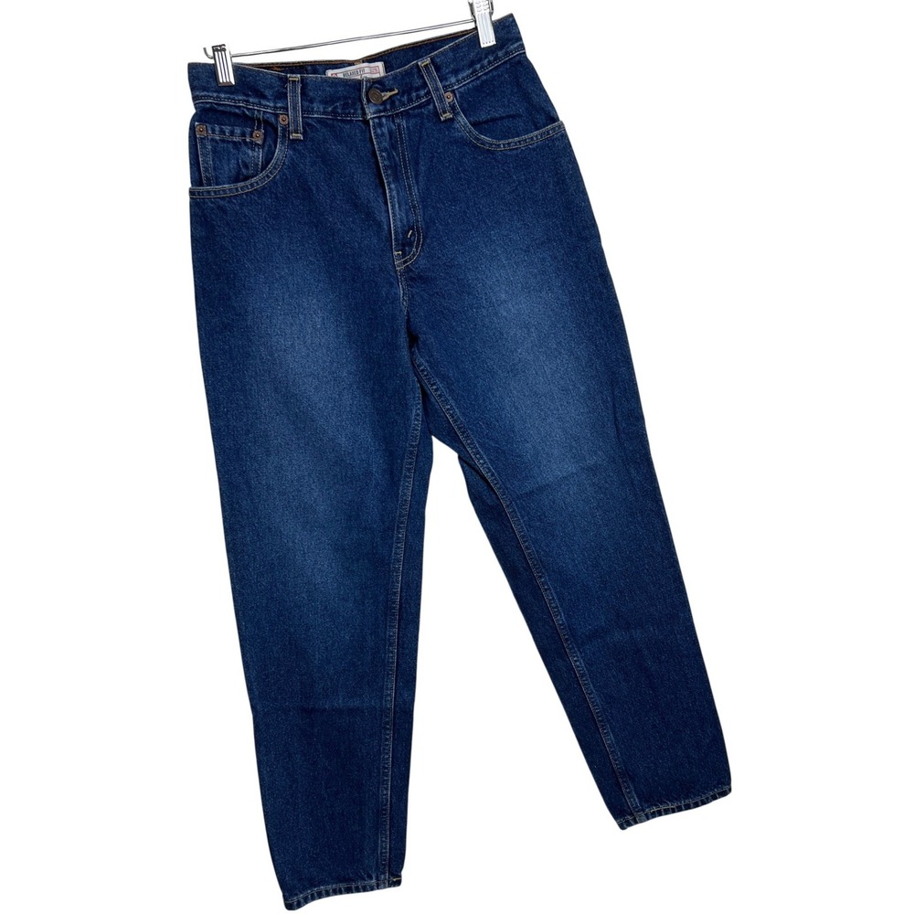 Levi Strauss Signature Relaxed Fit Jeans Women Size 8 M Blue Denim High Rise D27